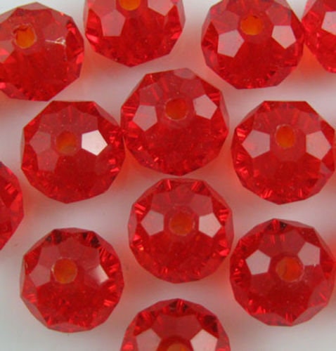 Faceted rondelle glass beads, 4mm crystal bead mix, assorted mixed colors, 4x3mm bead mix