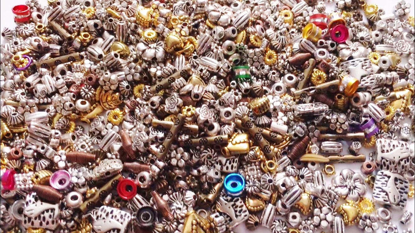 Bulk SPACERS findings Charm lot Silver tibetan silver gold bronze alloy metal mix choose spacers 10- 100