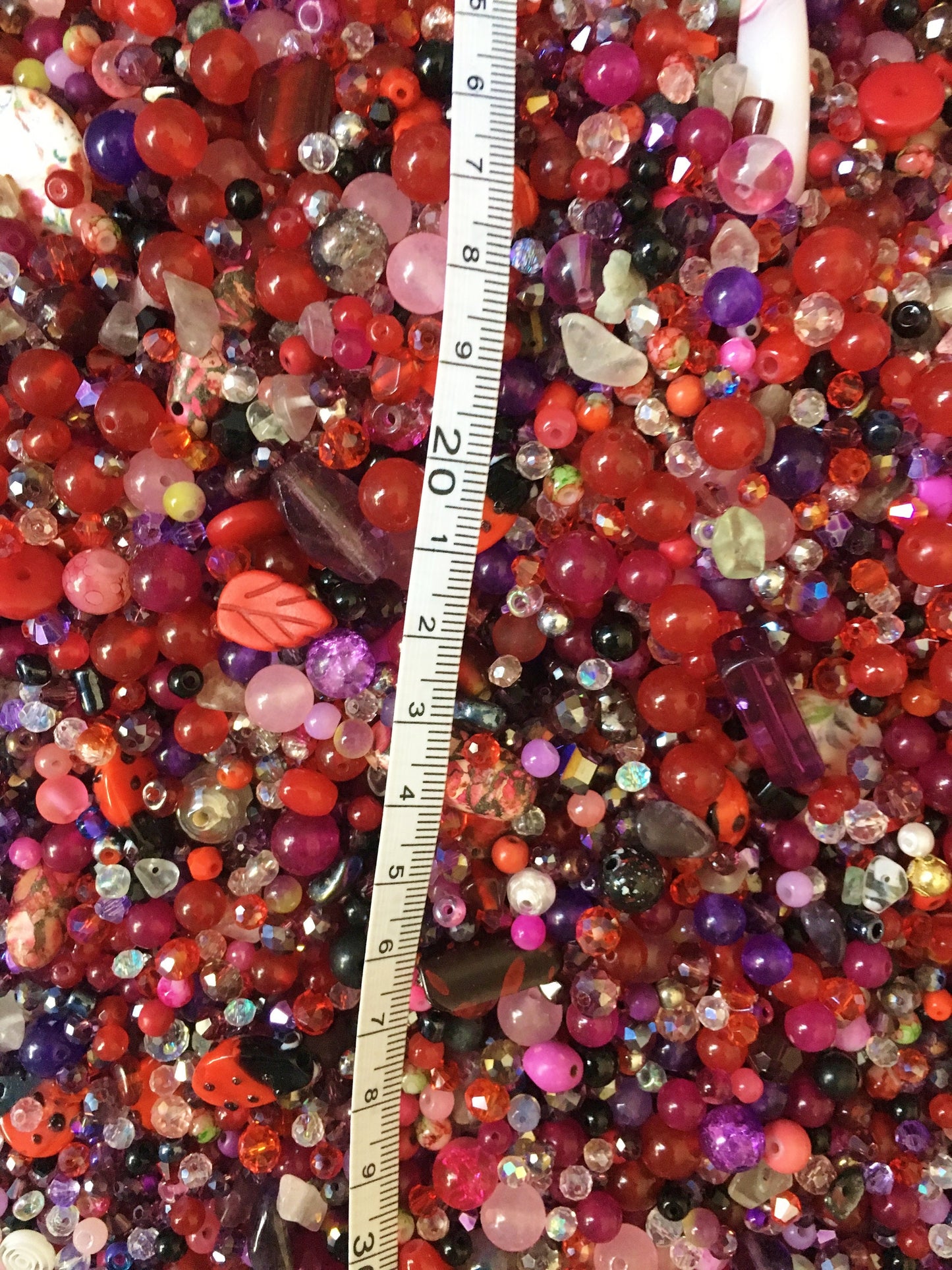 Pink bead soup BIG Bulk Purple bead mix red beads Bead Mix crystal Glass assorted mix variety bead bulk pack size 100-200 gram