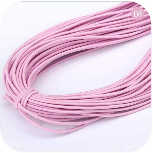 Pink elastic 2mm elastic stretch soft pink cord elastic beading cord bungee style cord multicolors