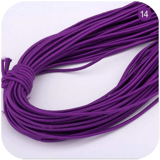 purple elastic 2mm elastic stretch cord mask elastic beading cord bungee style cord multicolors