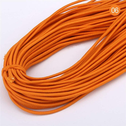 Orange elastic 2mm elastic stretch soft pink cord elastic beading cord bungee style cord elastic
