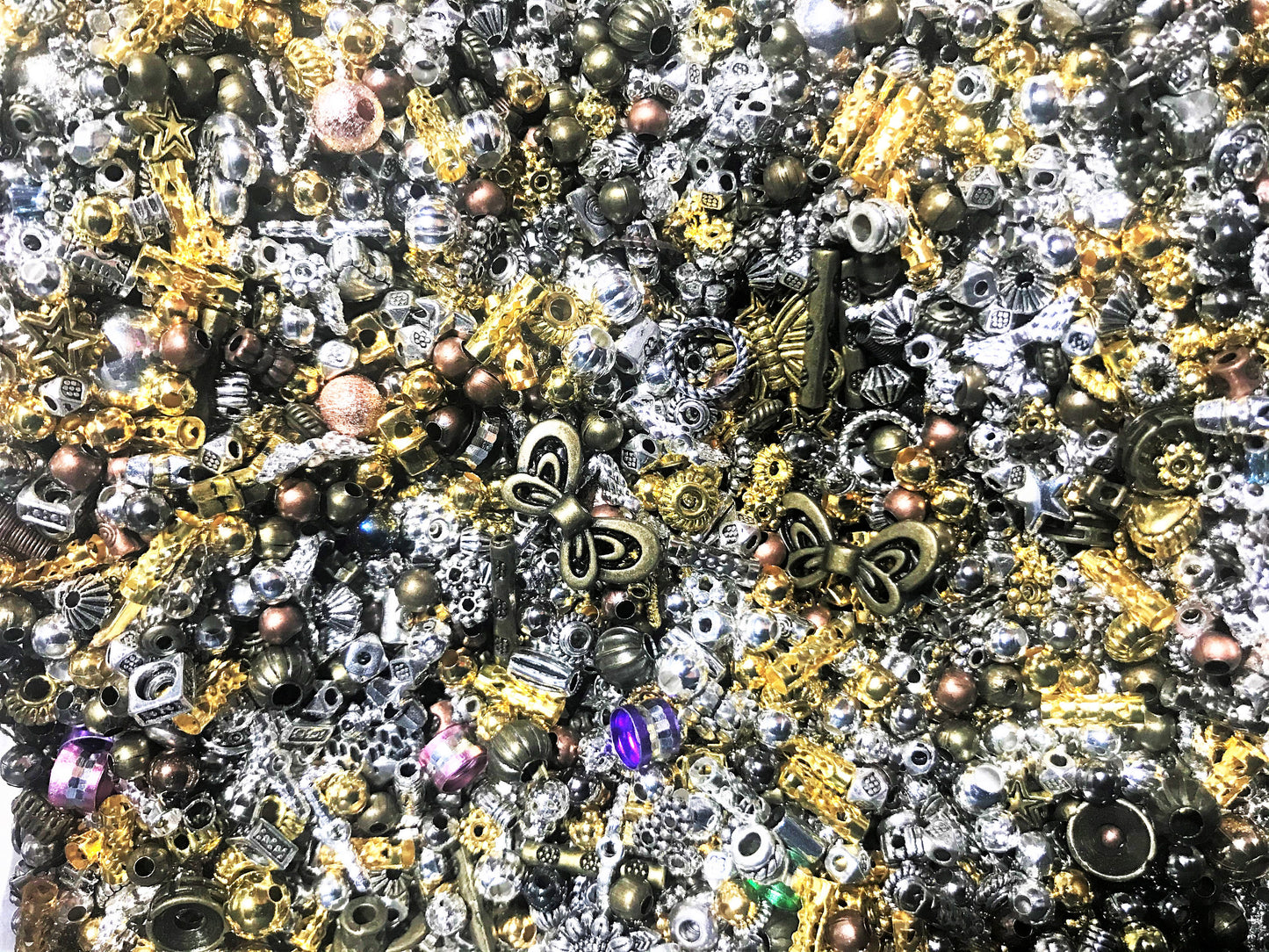 Bulk SPACERS findings Charm lot Silver tibetan silver gold bronze alloy metal mix choose spacers 10- 100