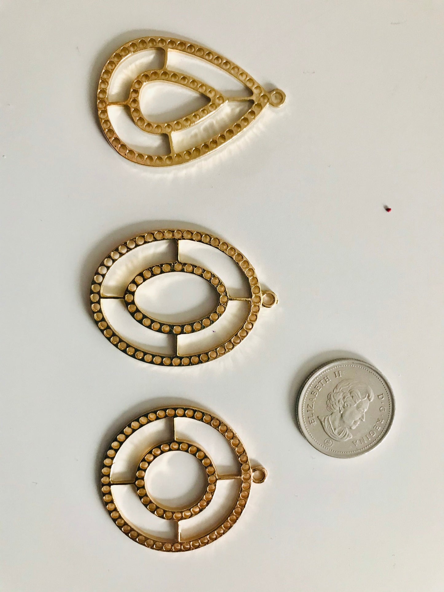 Chandelier jewelry findings, teardrop , oval or round Alloy Light weight for crafting