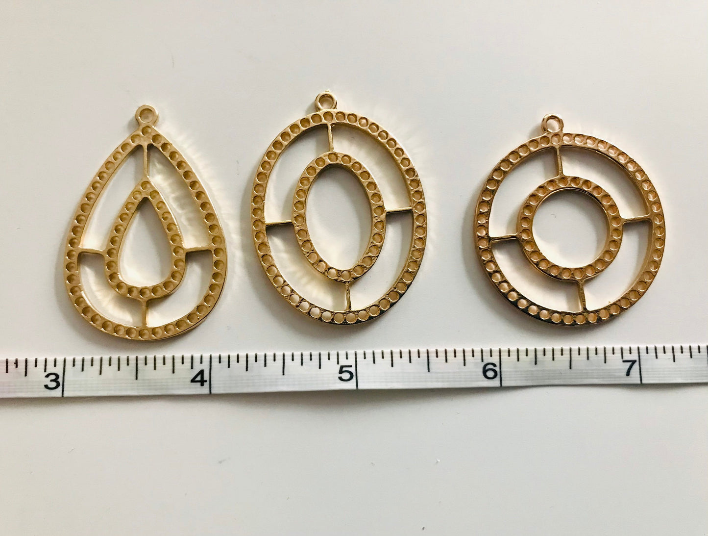 Chandelier jewelry findings, teardrop , oval or round Alloy Light weight for crafting