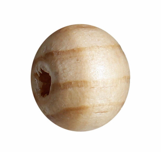 Natural striped round wood beads, 8mm wood bead unpainted wood DIY