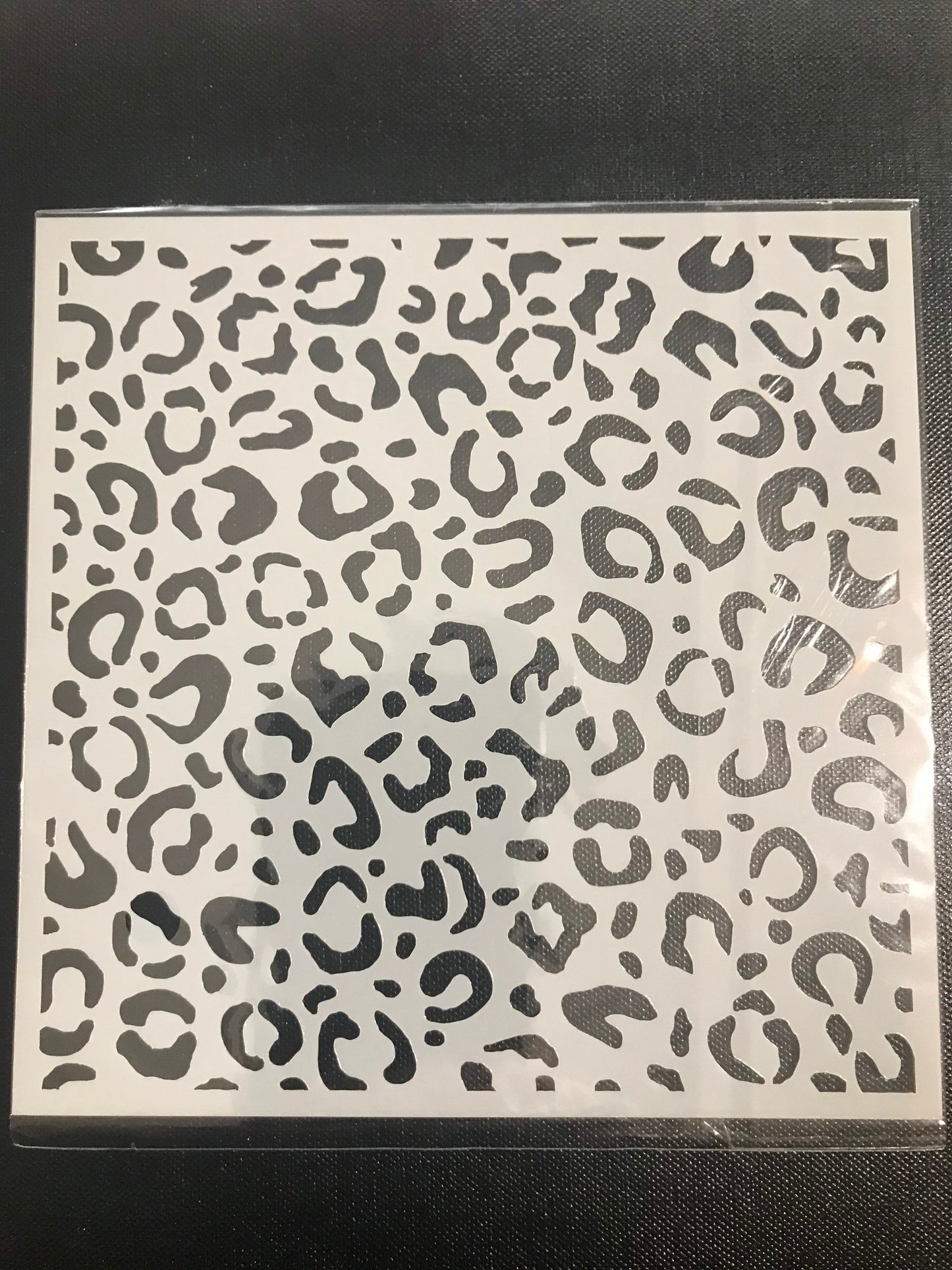 Leopard print pattern stencil plastic template 13cm flexible stencil animal print stencil