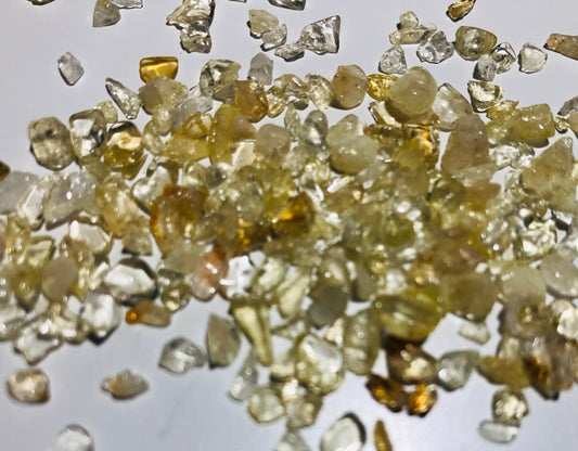 Natural citrine gemstone bead chips, undrilled no hole beads