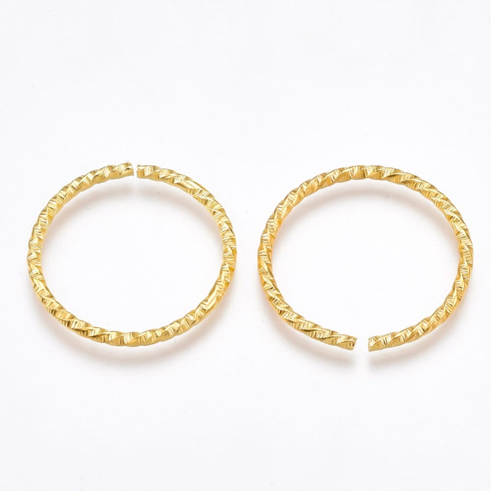 Gold Alloy Linking Rings, Metal Connector for DIY Jewelry Making, Teardrop, Golden, Lead Free 27mm