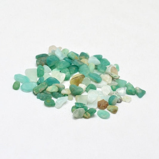 Amazonite Natural gemstone bead chips, undrilled no hole beads