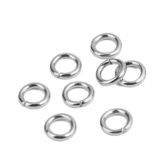 Stainless steel open jump ring, 4mm (20 gauge) pack 500 pieces, bulk silver jump ring
