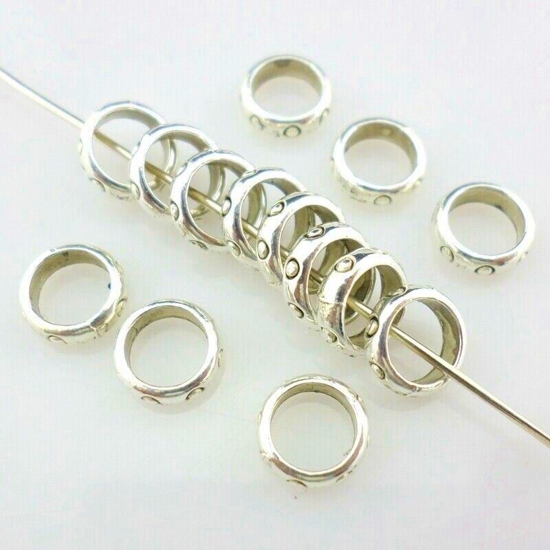 Gold Ring Silver Ring Charm Hoop charm Lot mini rings patterned wedding favor accent charm choose color