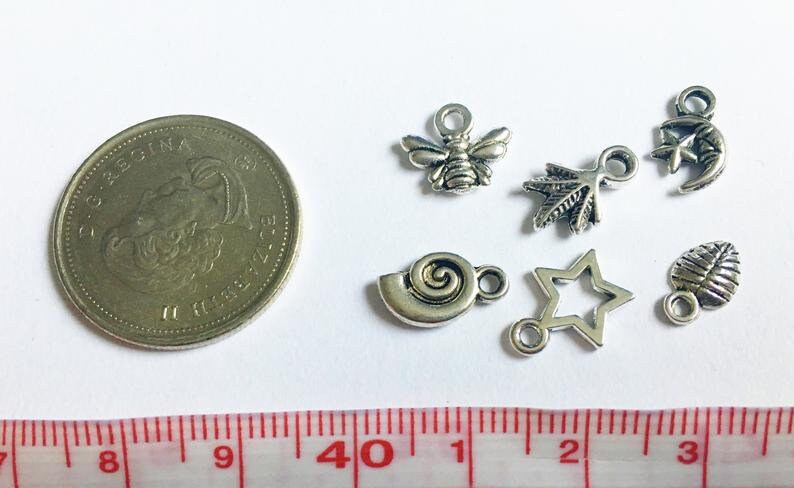 Jewelry Bulk Charm Mix Silver charms mix jewelry finding lot mix of sizes bulk lot