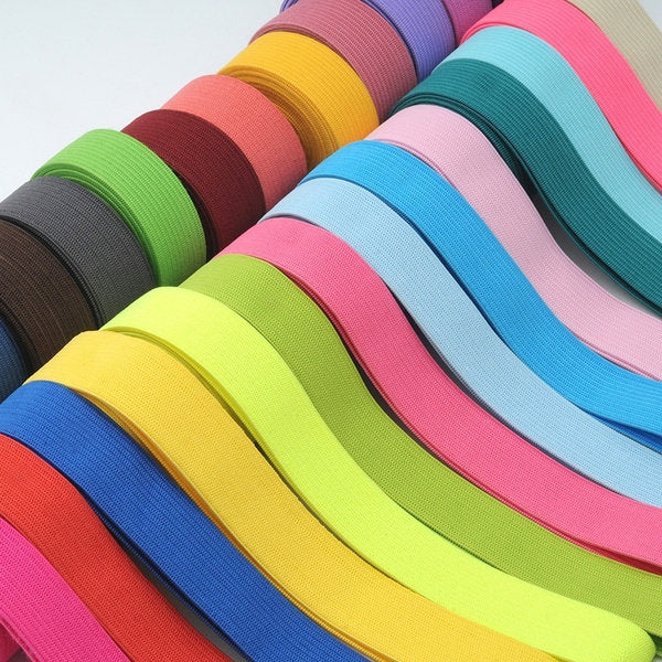 20mm elastic flat rubber band elastic pick colors see description for extra details Lot 4  (see other lots for more colors)