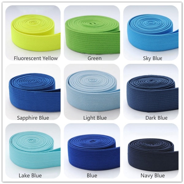 20mm elastic flat rubber band elastic pick colors see description for extra details Lot 2  (see other lots for more colors)