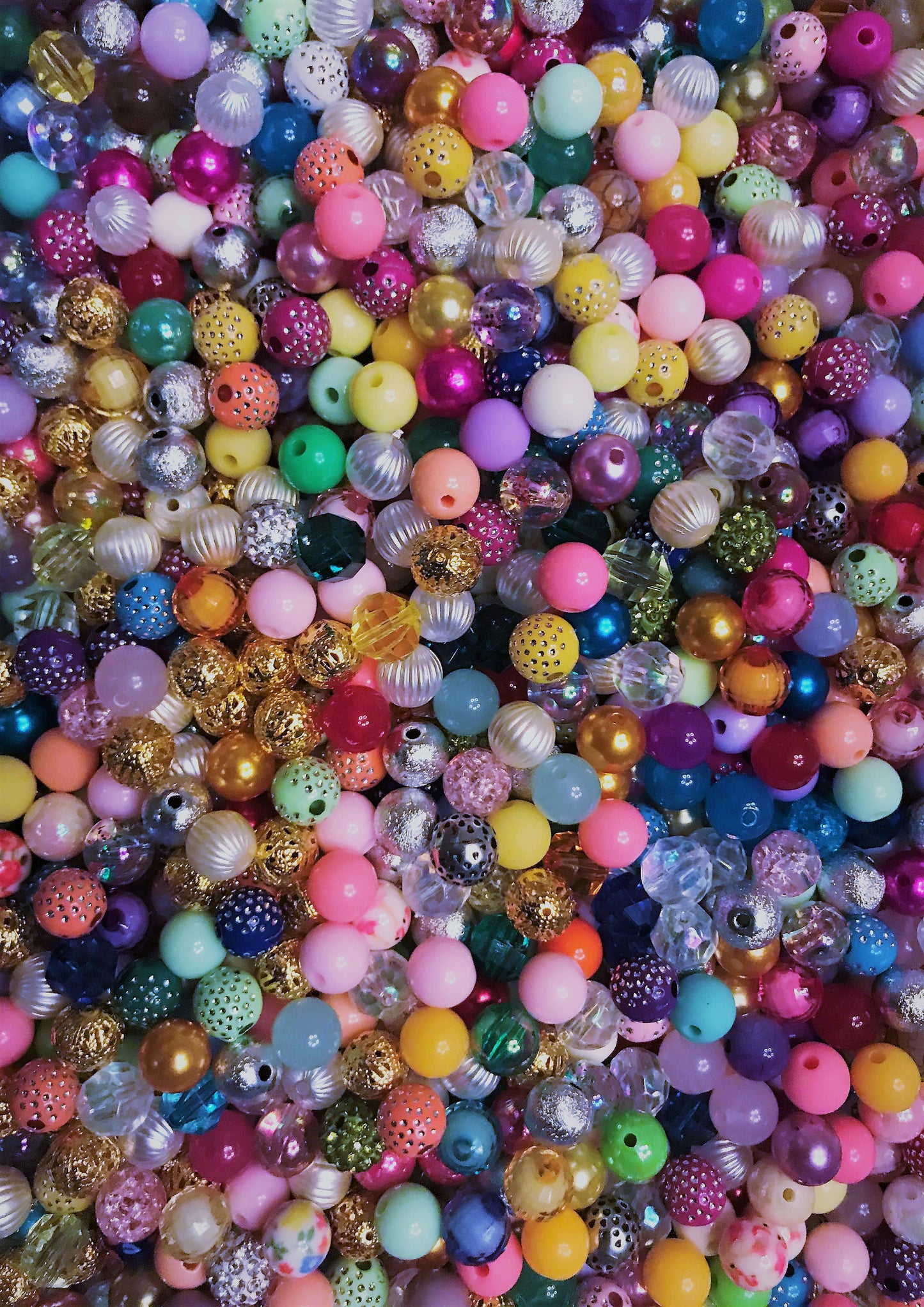 Purple bubblegum beads, 12mm acrylic  assorted mix Purple violet silver theme mix styles pick lot