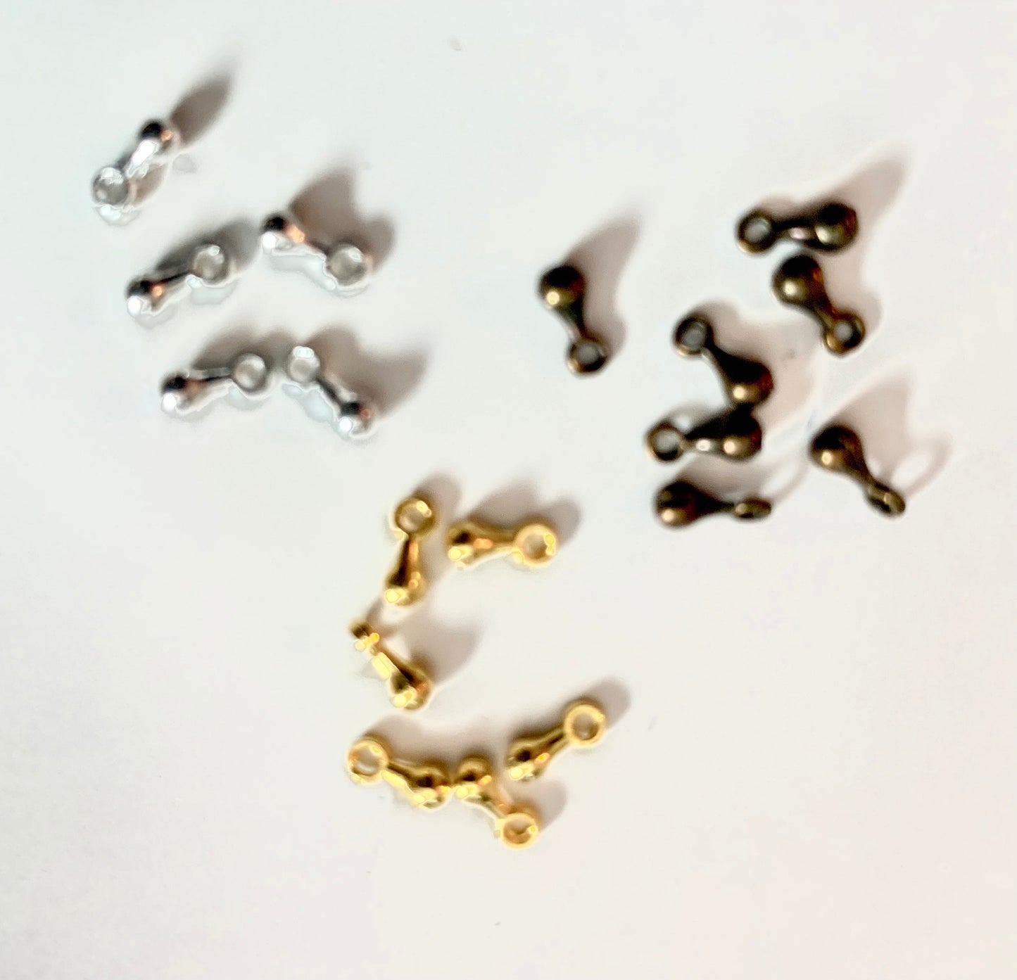 Clearance Fat teardrop TINY drop charms tear drop 6x3mm Gold teardrop , bronze or silver plated tiny charms choose mini drop charm see pics