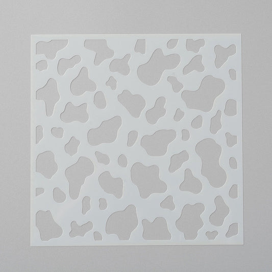 Cow animal print stencil plastic template 13cm flexible stencil soft small stencil