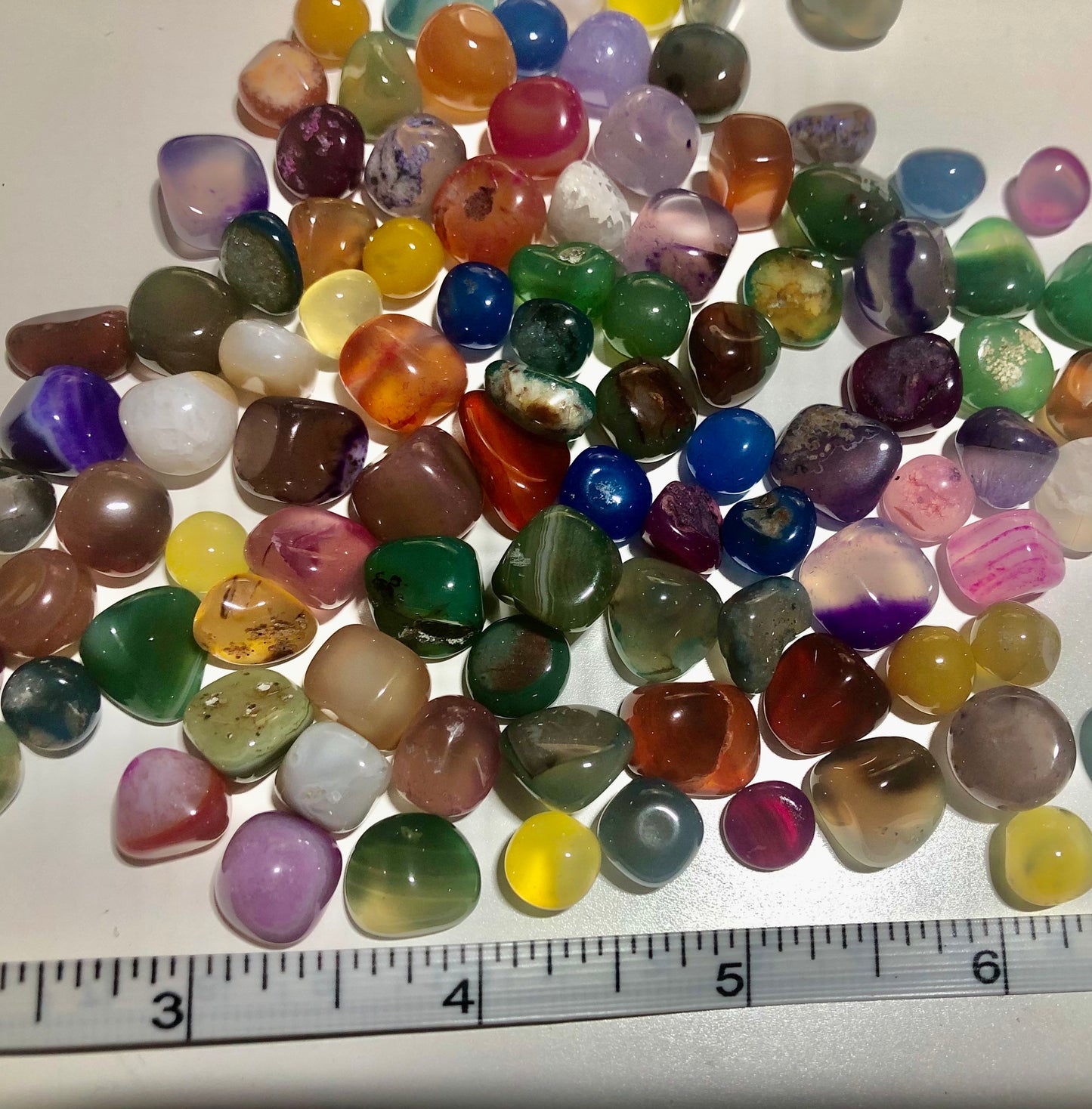 Agate tumbled stones undrilled NO HOLE assorted nuggets for inlaid beads polished agate bead 6-13MM