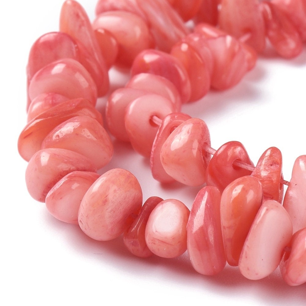 Shell bead strand,  Freshwater beads,  chip strands pick color full strand assorted size see details and pick color