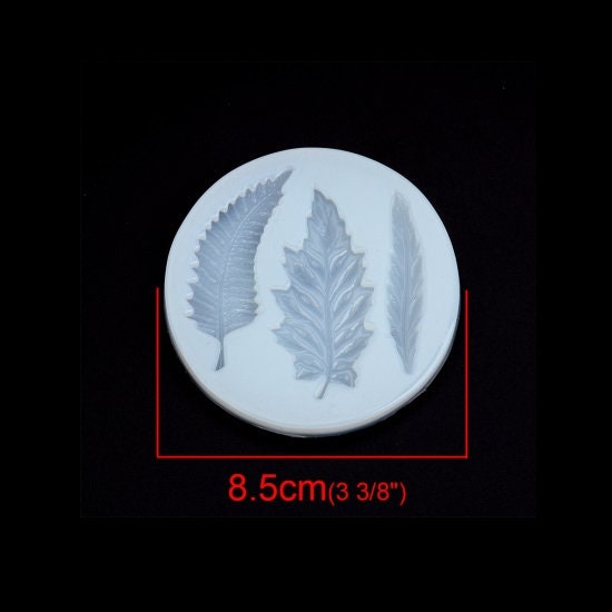 Silicone Leaf mold 3 leaf style clear cavity leaf mold silicone resin mold clear resin mold