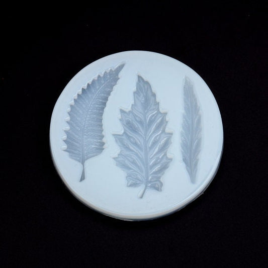 Silicone Leaf mold 3 leaf style clear cavity leaf mold silicone resin mold clear resin mold