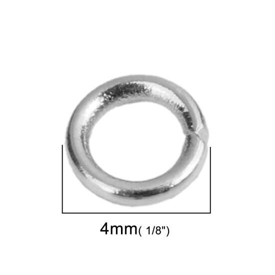 Stainless steel open jump ring, 4mm  (20 gauge) pack 500 pieces, bulk silver jump ring